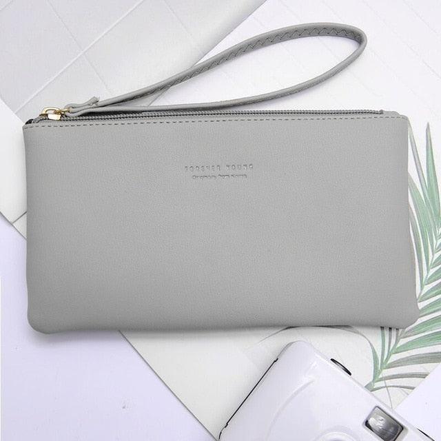 Women Wallet Long Fashion Zipper Clutch Hand Bag 2019 New Mobile Phone Bag Card Holder Coin Purse Thin Wallet